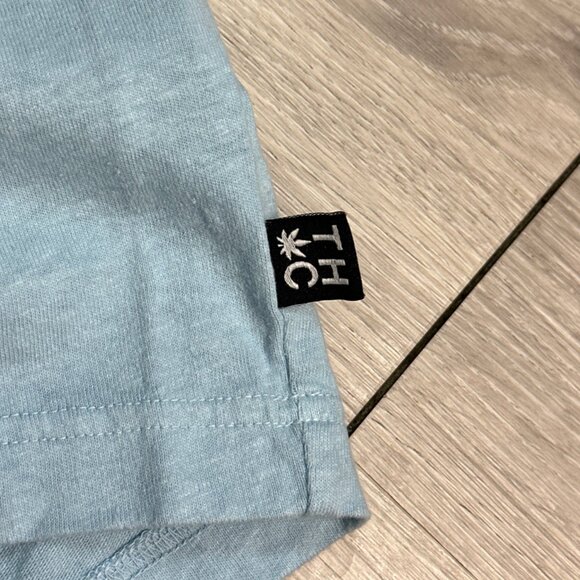 BNWT Afends - Coasting - Hemp Men's Blue Retro Fit T-Shirt - Size Medium - Picture 4 of 14